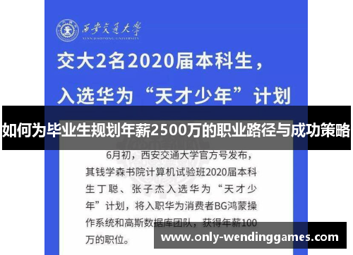 如何为毕业生规划年薪2500万的职业路径与成功策略 如何为毕业生规划年薪2500万的职业路径与成功策略