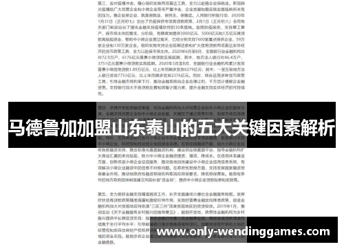 马德鲁加加盟山东泰山的五大关键因素解析 马德鲁加加盟山东泰山的五大关键因素解析
